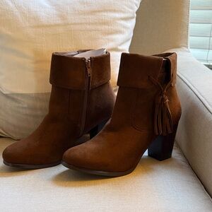 Brown Suede Ankle Boots
